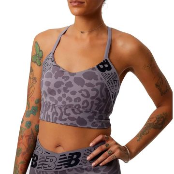 Tops New Balance Originales Sport Relentless Crop Lila Mujer