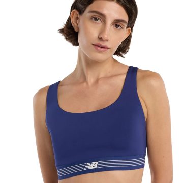 Top Deportivo New Balance Original A-C Train Azul Para Mujer