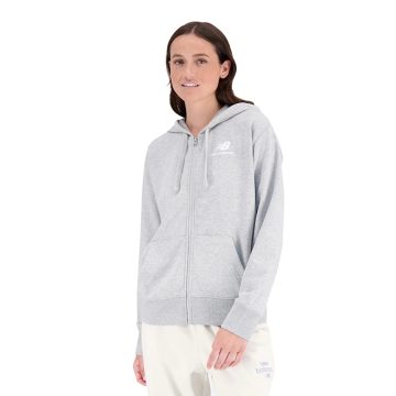 Chaqueta Deportiva Marca New Balance Essentials Gris Mujer