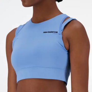 Alternative view of Top New Balance Original Shape Shield Crop Bra Azul Mujer