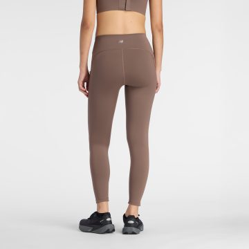 Alternative view of Leggings New Balance Originales Sleek Pocket Café Para Mujer