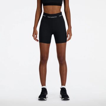 Alternative view of Pantaloneta Marca New Balance Original Tiro Alto Negro Mujer