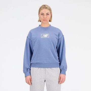 Busos Deportivos New Balance Ess French TerryCrew Azul Mujer