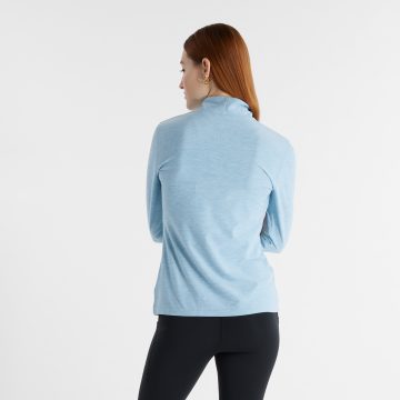 Alternative view of Buso New Balance Essentials Space Dye Quarter Zip Azul Mujer