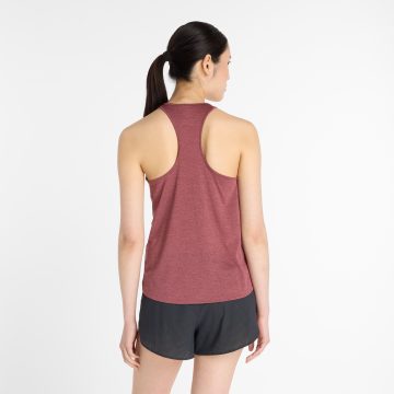 Alternative view of Camisas Deportivas New Balance Athletic Tank Rojo Para Mujer