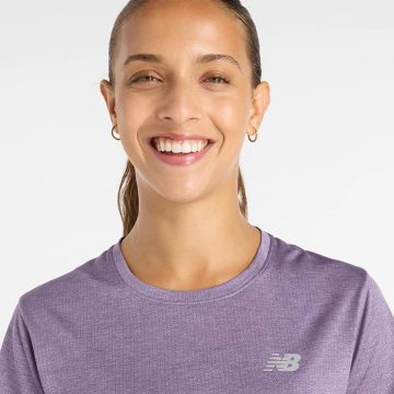 Alternative view of Camisa Deportiva New Balance Originales Athletics Lila Mujer