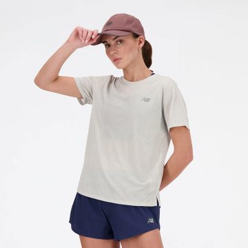 Camisa Deportiva New Balance Originales Athletics Gris Mujer