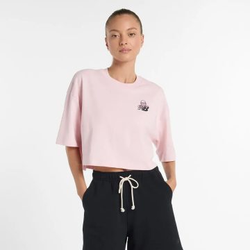 Camisa Deportiva New Balance Originals X Face Oka Rosa Mujer