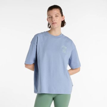 Camisa Deportiva New Balance Original X DebutVase Azul Mujer