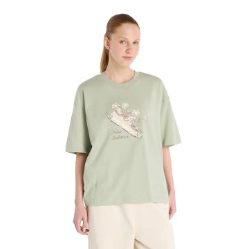 Alternative view of Camisa Deportiva New Balance Original FlowerShoe Verde Mujer