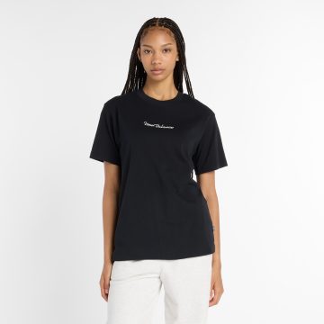 Camisa Deportiva New Balance AthleticScript Negro Para Mujer