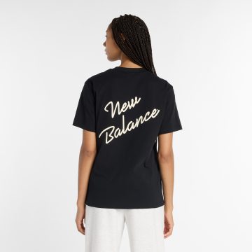 Alternative view of Camisa Deportiva New Balance AthleticScript Negro Para Mujer