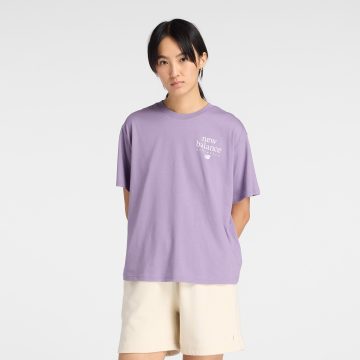 Camisa Deportiva New Balance LC Athletics Violeta Para Mujer