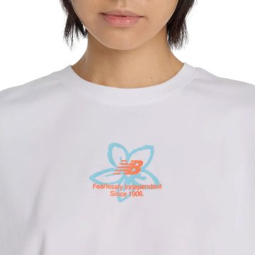 Alternative view of Camisa Deportiva New Balance Originals Graphics Blanco Mujer