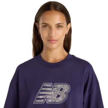 Alternative view of Camisa Deportiva New Balance Originals Graphics Morado Mujer