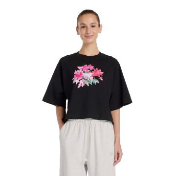Camisa Deportiva New Balance Originales Graphics Negro Mujer