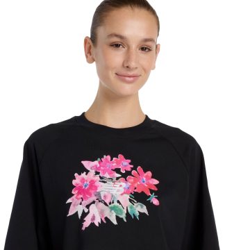 Alternative view of Camisa Deportiva New Balance Originales Graphics Negro Mujer