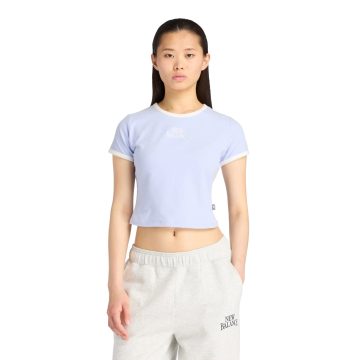Camisa Deportiva New Balance Originales Trackside Azul Mujer